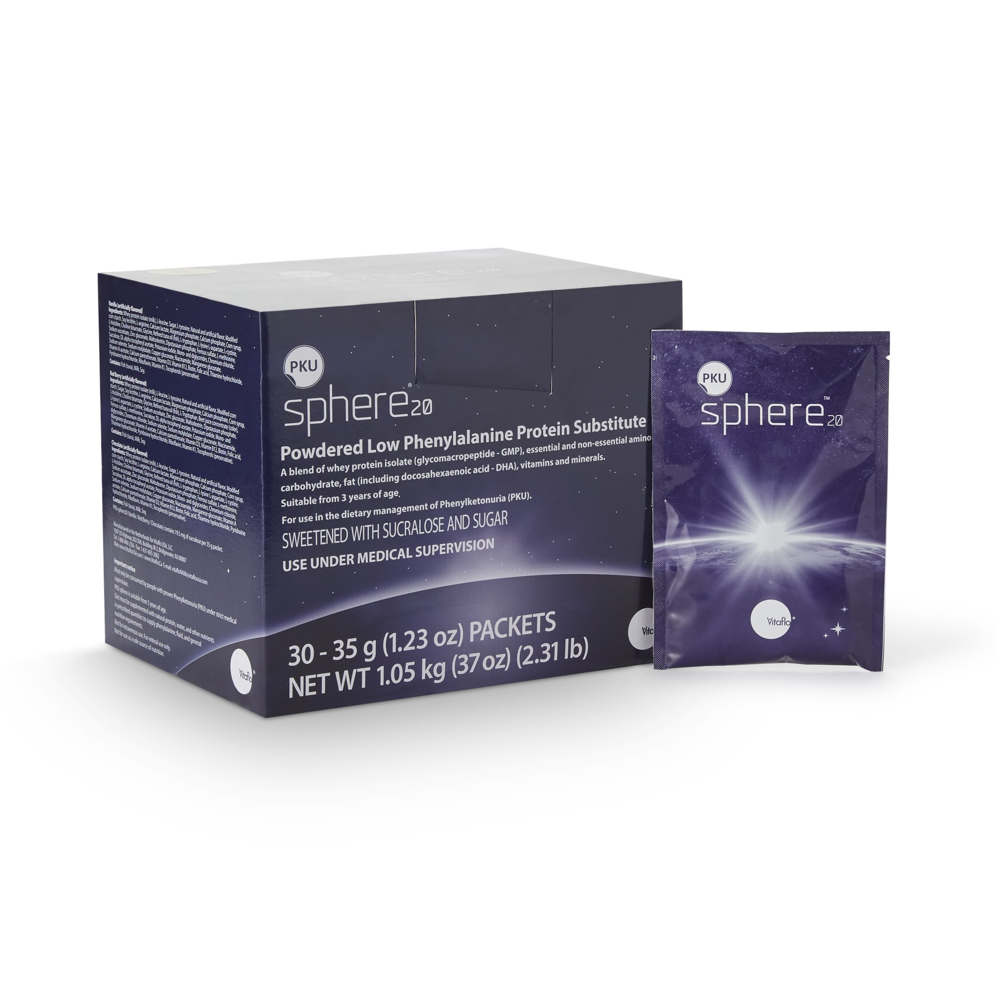 PKU sphere 20 Vanilla GMP-Based Formula for use in Dietary Management of PKU MK 1142433