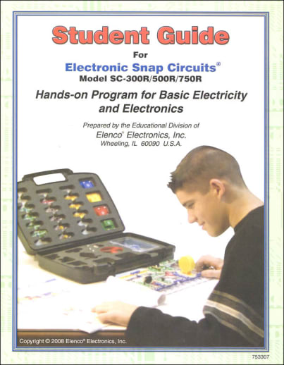 Elenco Snap Circuits Student Guide SC-300R/500R/750R