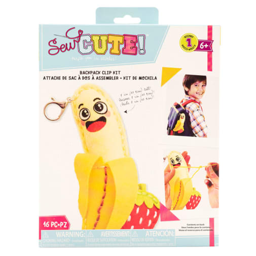 Sew Cute Felt Keychain Kit Banana