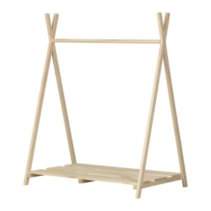 Wooden Scandinavian Clothes Rack for Kids