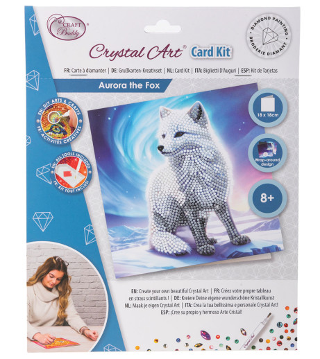 Crystal Art Card Kit: Aurora the Fox