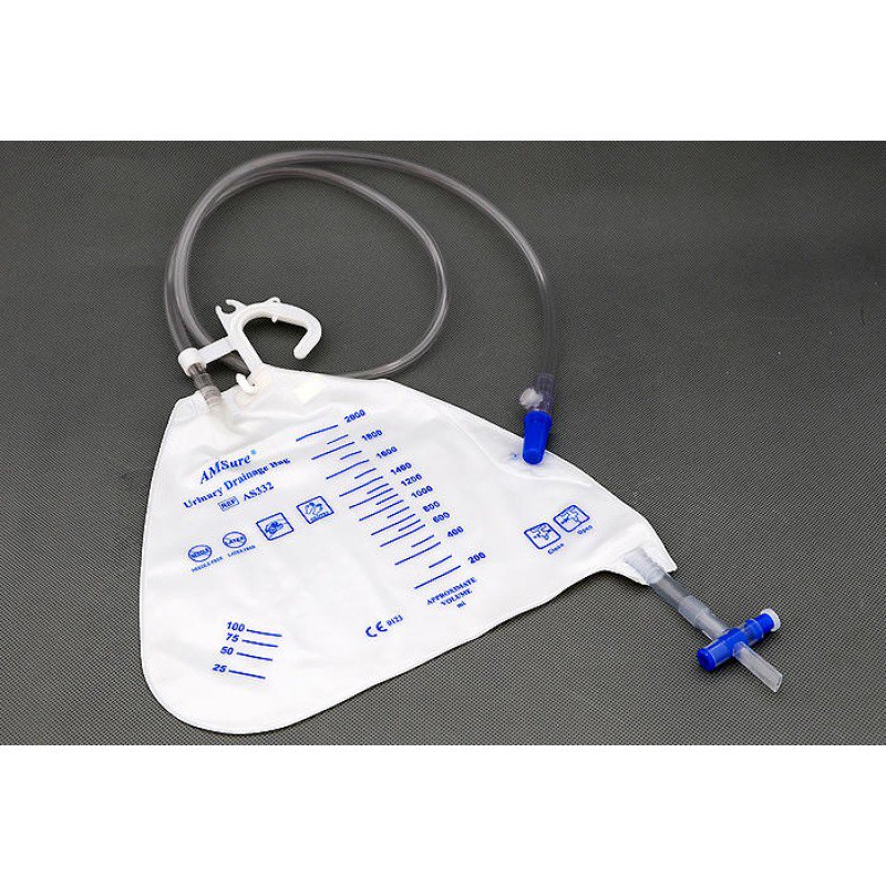 AMSure Urinary Drain Bag With Universal Hanger MK 671564