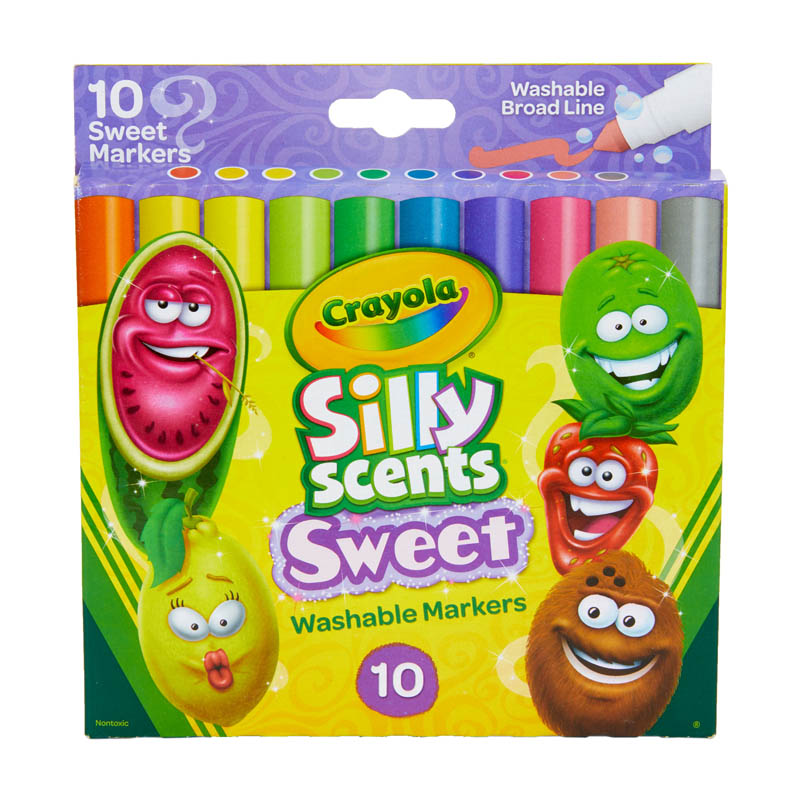 Crayola Silly Scents Broad Line Markers: Sweet (10 count)