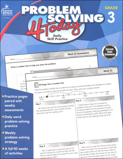 Problem Solving 4 Today: Grade 3