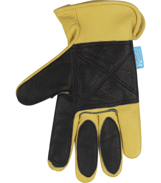 HydroFlector&trade; Water-Resistant Premium Grain Buffalo Driver with Double-Palm, Golden, large
