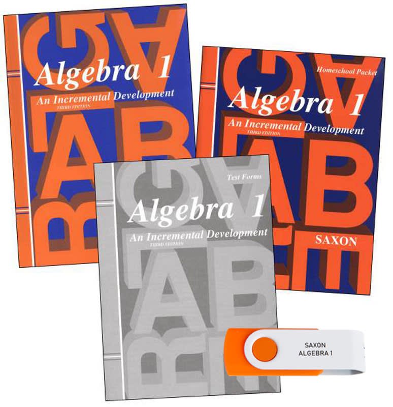 Saxon Algebra 1 & Mastering Algebra USB Package