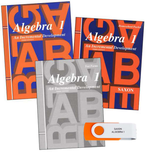 Saxon Algebra 1 & Mastering Algebra USB Package