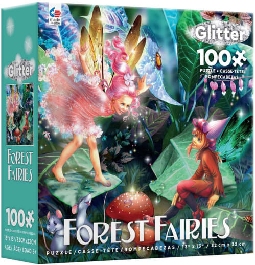 Ceaco Forest Fairies Glitter (Assorted Styles) 100 Piece Puzzle