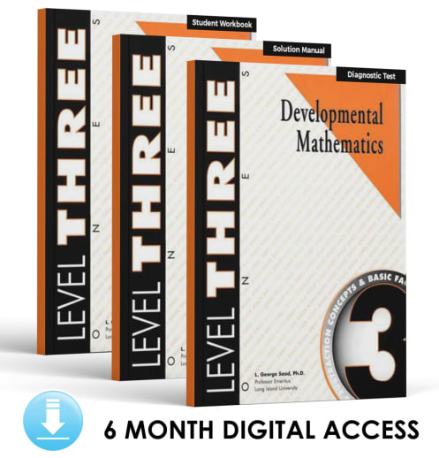 Developmental Math: Level 3 E-Book Set | Ones: Subtraction Concepts and Basic Facts (6 Month Access)