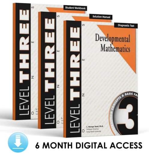 Developmental Math: Level 3 E-Book Set | Ones: Subtraction Concepts and Basic Facts (6 Month Access)