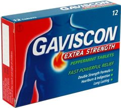 Gaviscon Antacid Chewable Tablets Extra Strength, Peppermint Flavor MK 563654