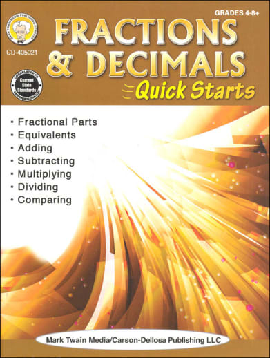 Fractions & Decimals Quick Starts (Math Quick Starts)