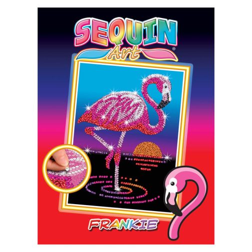 Sequin Art Red Frankie the Flamingo