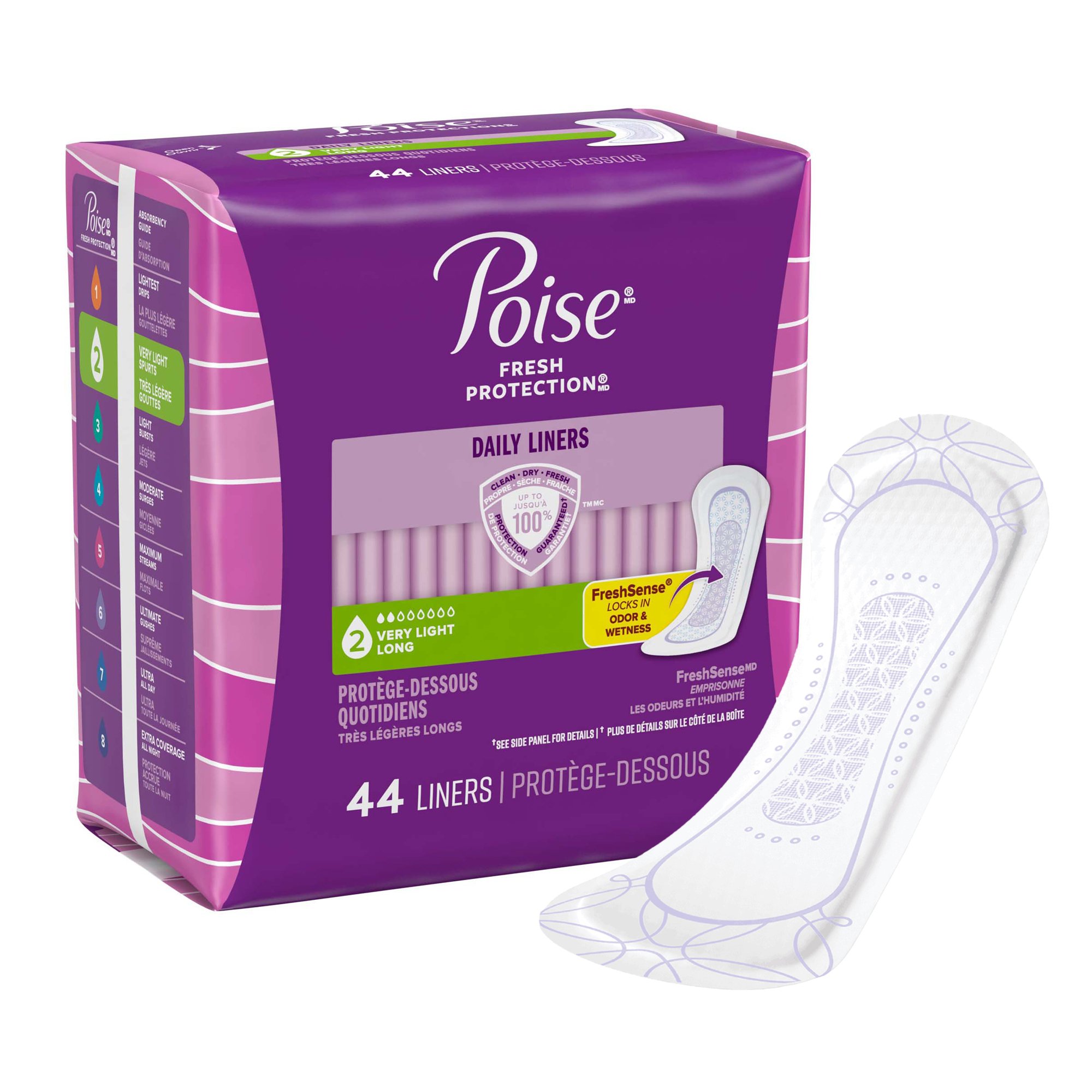 Poise Bladder Control Pads for Women, Light Absorbency, 8.5-Inch Length MK 938558