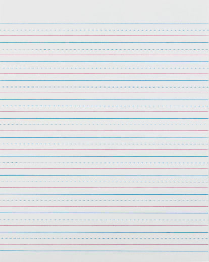 Zaner-Bloser Broken Midline Sulphite Paper Ream (1/2" Ruled Short Way)