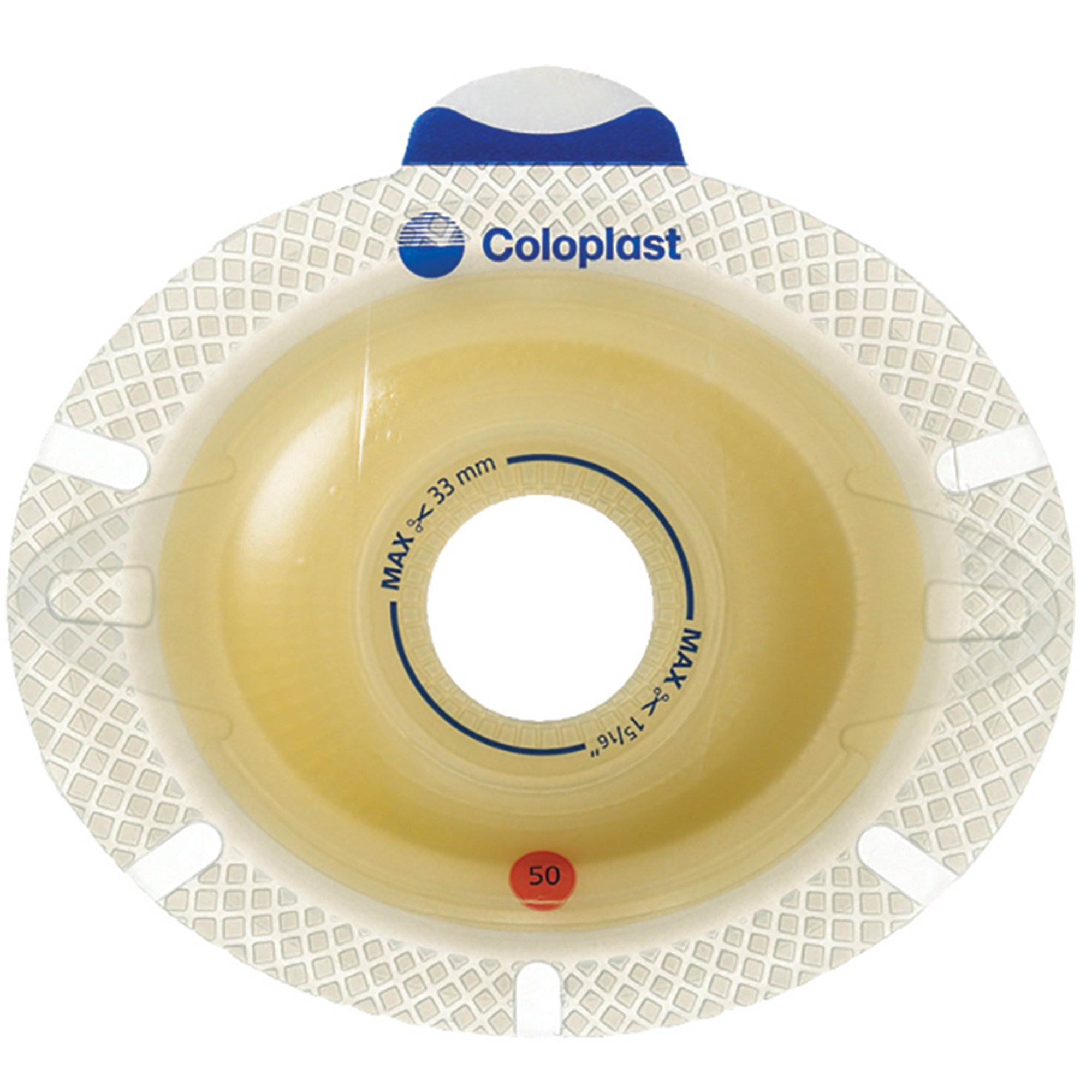 SenSura Click Xpro Convex Light Ostomy Barrier, Trim to Fit 15  33 mm, Red MK 734895