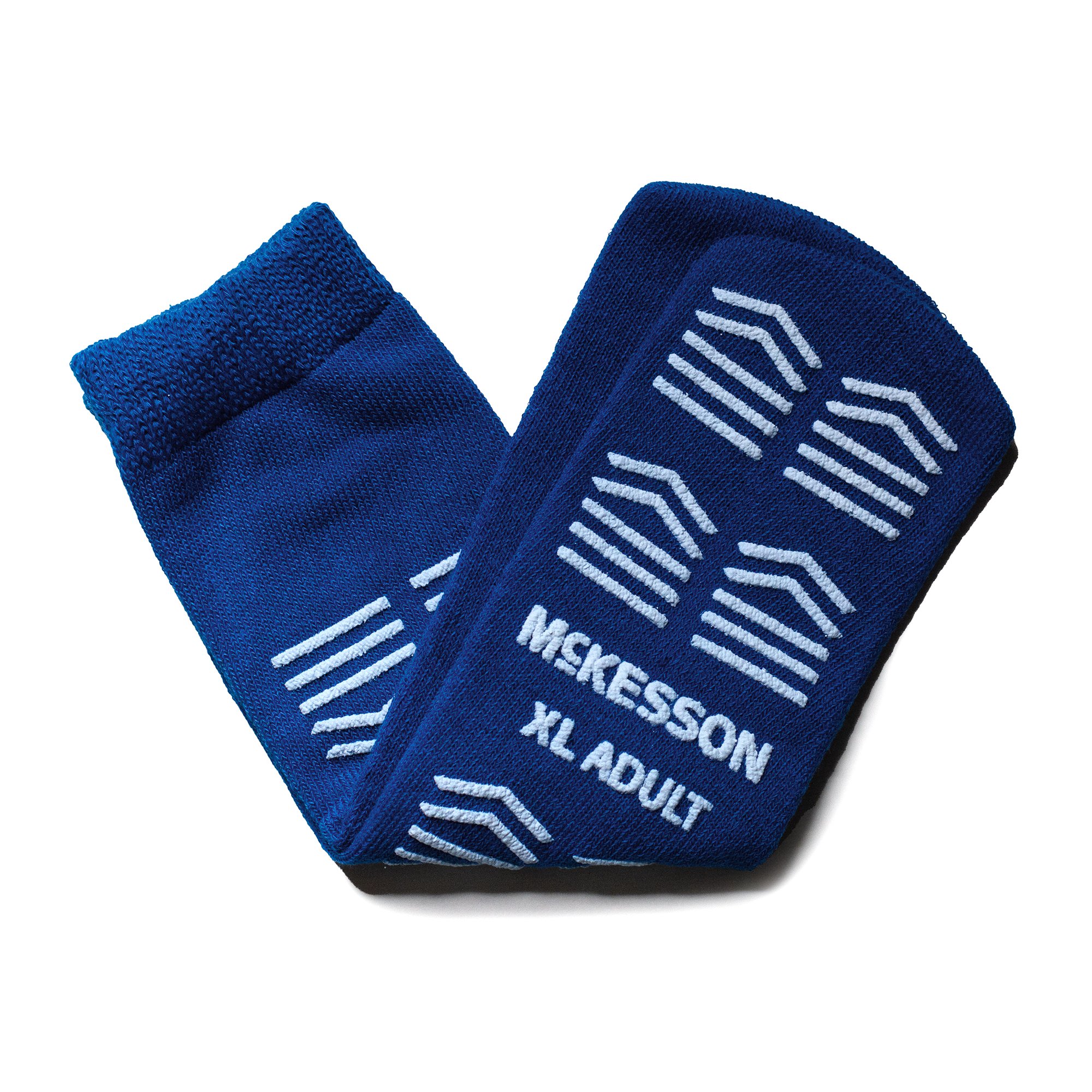 McKesson Slipper Socks, Single Tread, Extra Large, Dark Blue MK 1253290