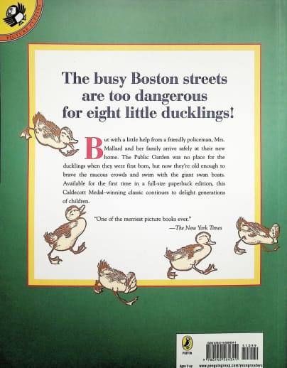 Make Way for Ducklings by Robert McCloskey