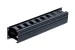 Great Lakes 2RU Horizontal Single-Sided Cable Organizer w/ Cover