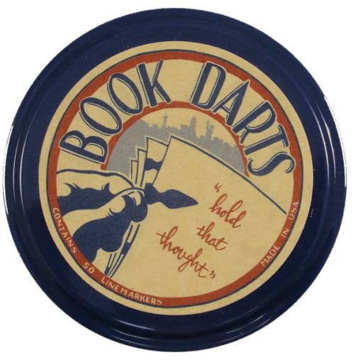 Book Darts Tin of 50 Line Markers