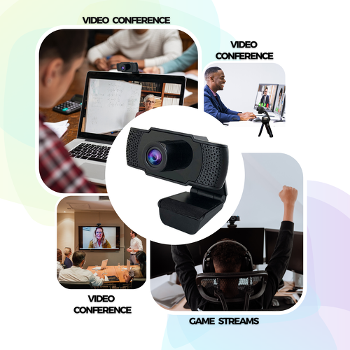 Webcam 1080p Full HD Usb c/Microfono Plug and Play Suono - INNOVARTECH