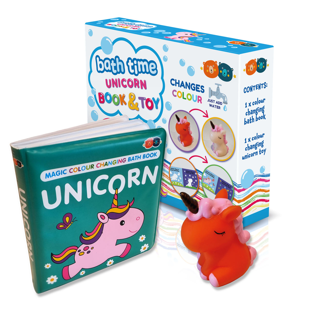 Magic Colour Changing Bath Book & Toy - Unicorn Magic Colour Changing Bath Book & Toy - Unicorn