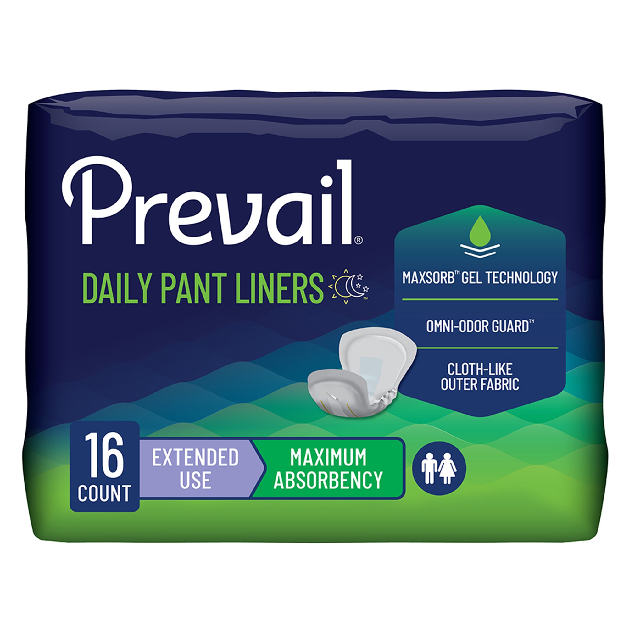 Prevail Daily Pant Liners Moderate Absorbency Incontinence Liner, 28 Inches MK 747199