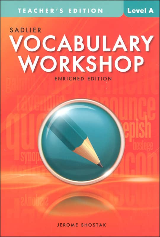 Vocabulary Workshop Enriched Teacher Edition Grade 6 (Level A)