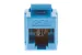 Cat6 RJ45 Inline Coupler Type Keystone Jack, Blue
