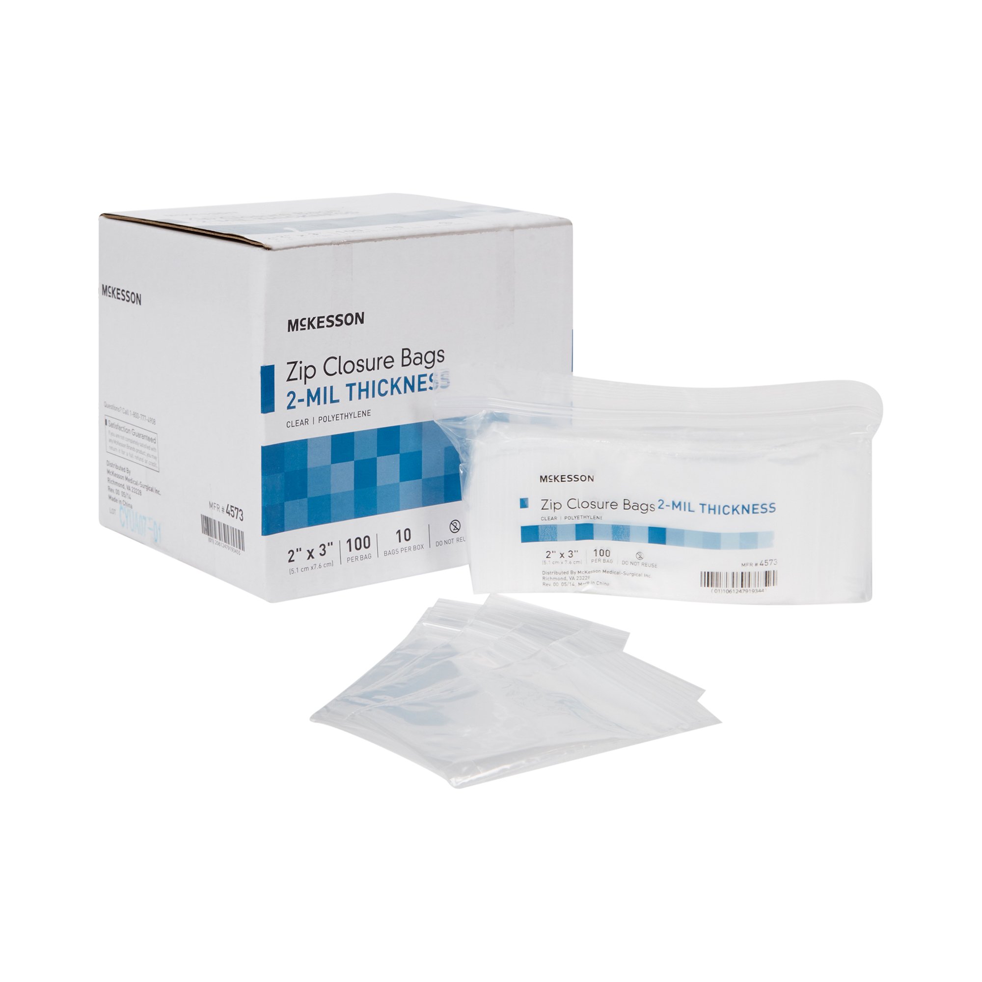 McKesson Zip Closure Bag, 2 x 3 in. MK 957782