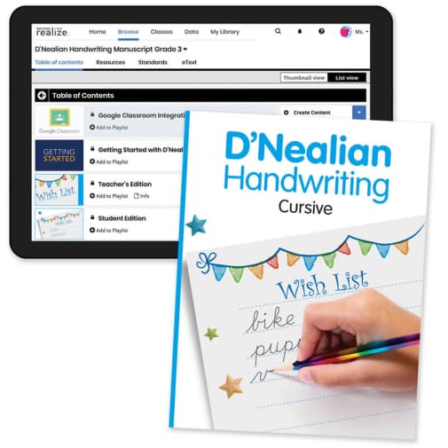 D'Nealian Handwriting 2022 Homeschool Bundle Grade 3