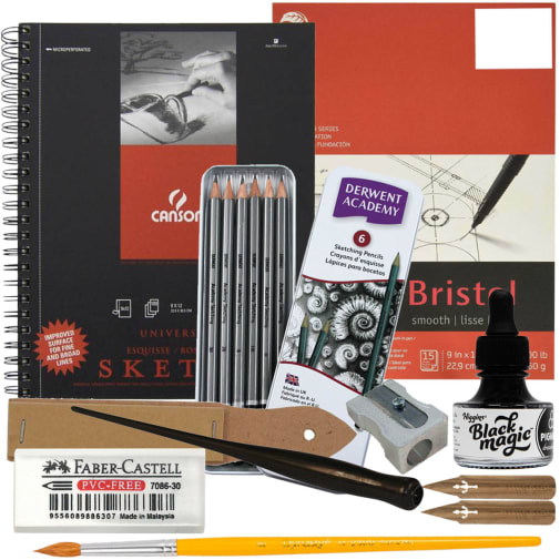 Artistic Pursuits Middle School Book 1 (3rd Edition) Art Supply Bundle