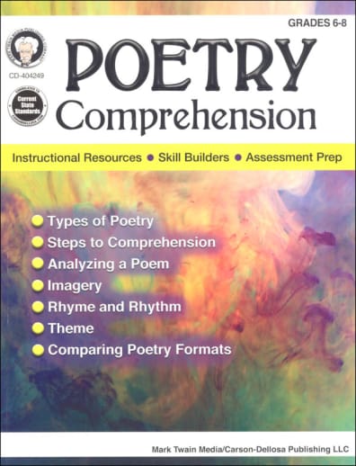 Poetry Comprehension Grades 6-8