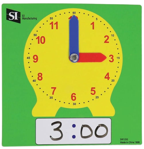 Dry Erase Clock - Student (set of 10)
