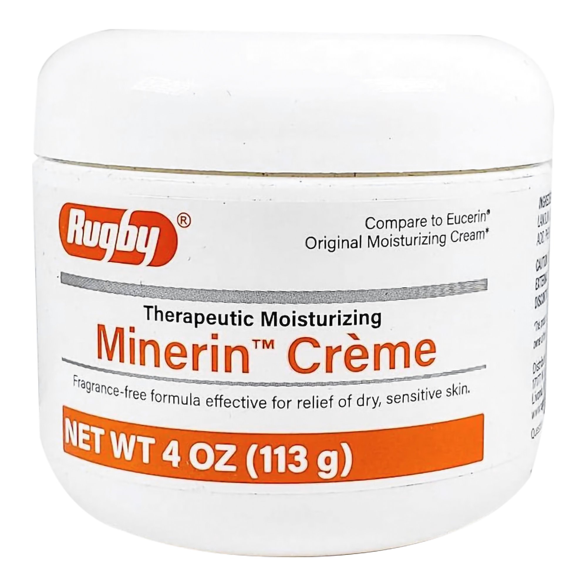 Rugby Therapeutic Moisturizing Minerin Crme, 4-ounce Jar MK 1169999