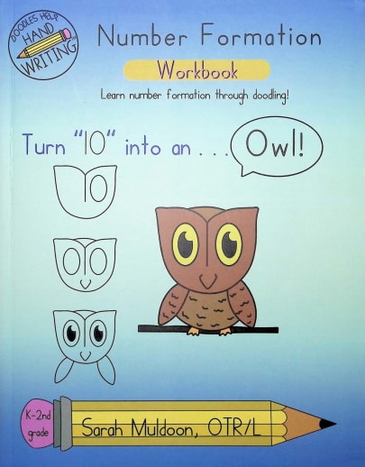 Number Formation Workbook (Doodles Help Hand Writing)