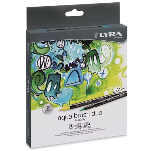Lyra Aqua Brush Duo Markers - 12 Count