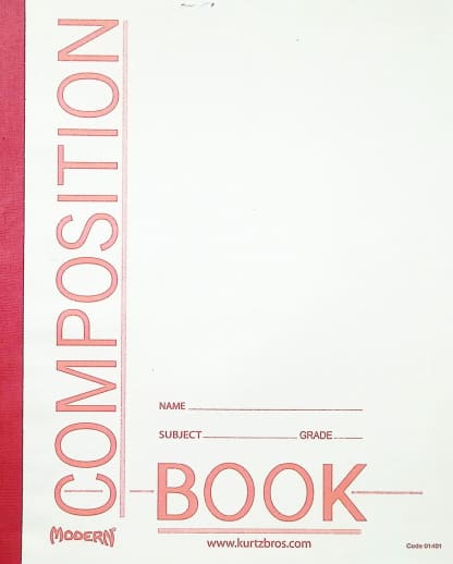 Modern Sewn Composition Book 8 1/2" x 7" - 48 Pages