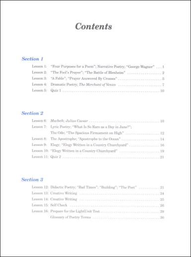 Literature I LightUnit 4 Sunrise Edition