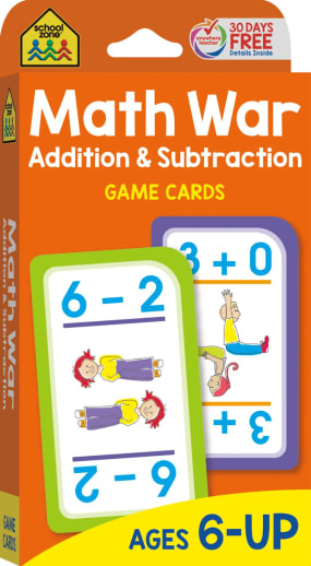 Math War Addition & Subtraction Card Game