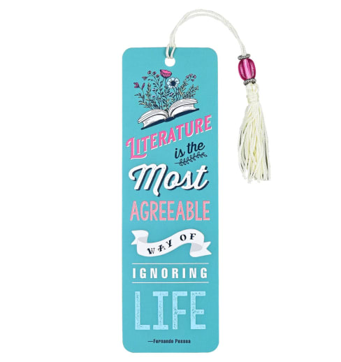 Literature Is the Most Agreeable Way of Ignoring Life Beaded Bookmark