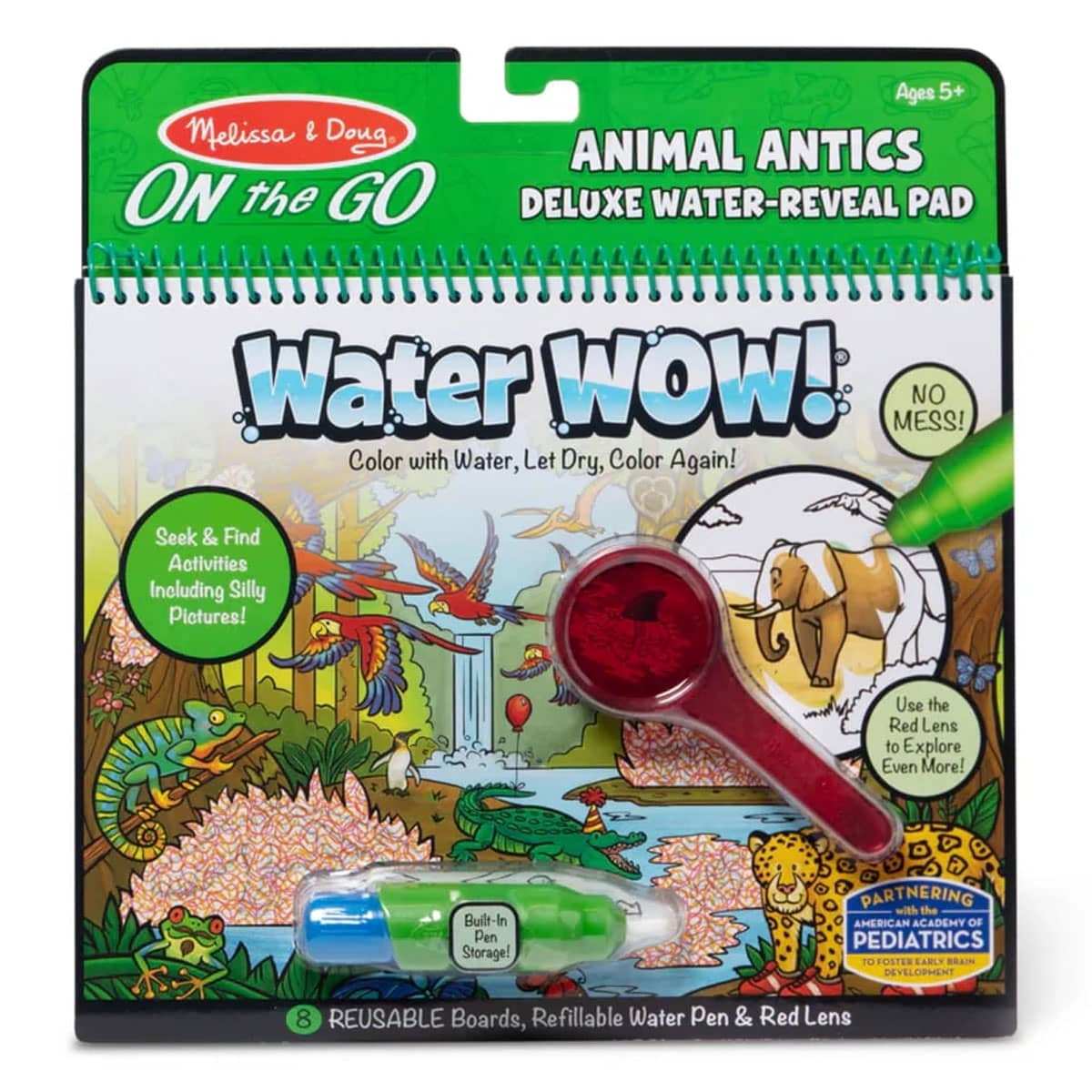 Melissa & Doug Water Wow! Animal Antics Deluxe Water Rvl Pad