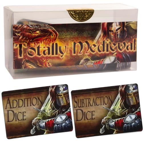 Totally Medieval: Enhanced Math Adventure Game without Figurines (plus Addition/Subtraction Math Dice Cards)