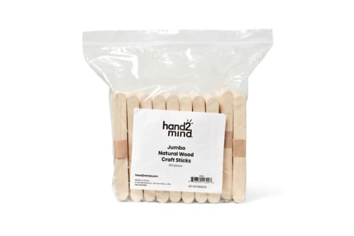 Natural Wood Craft Sticks  6" x 11/16" (500 count)