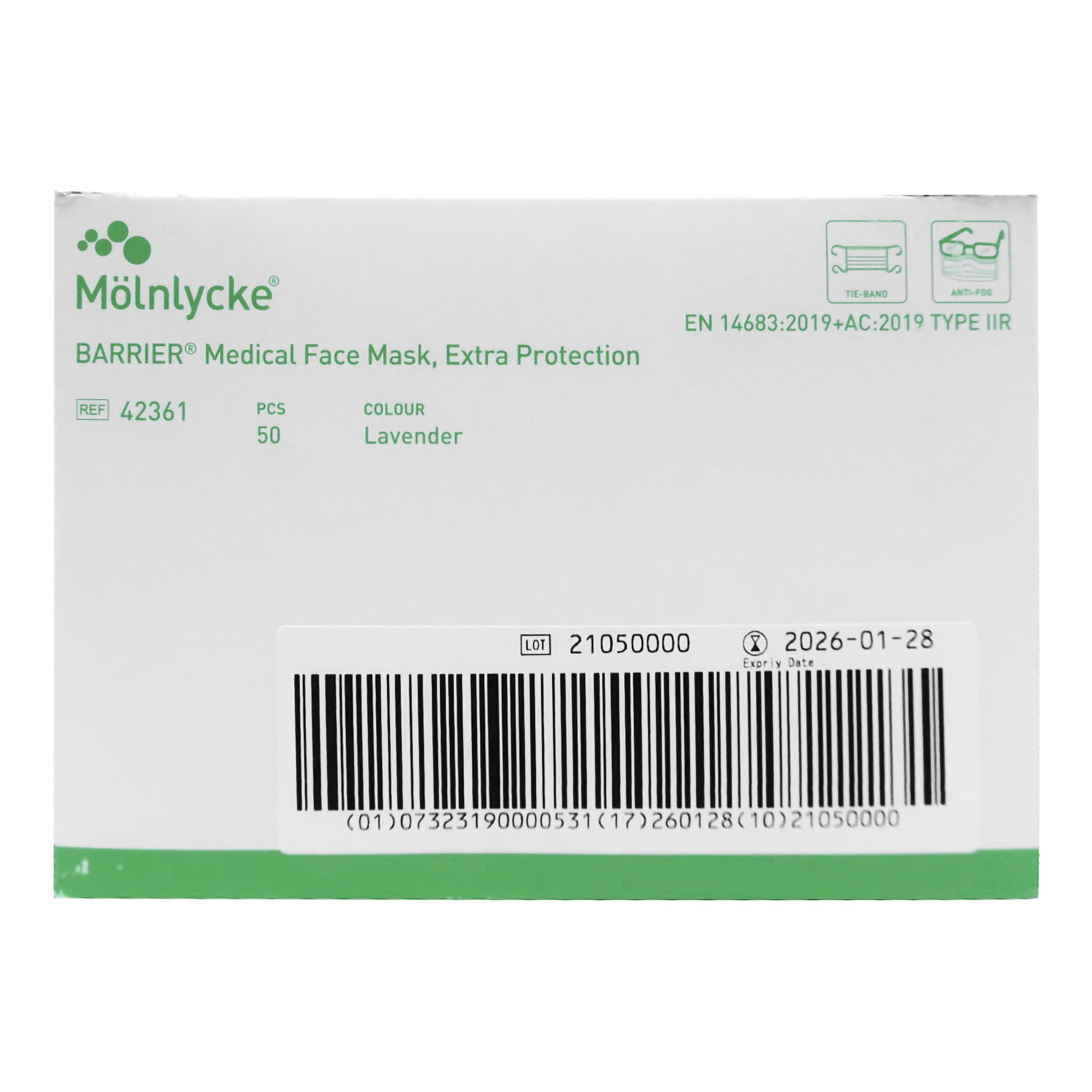 Barrier Laser Plume Surgical Mask type 2R MK 815488