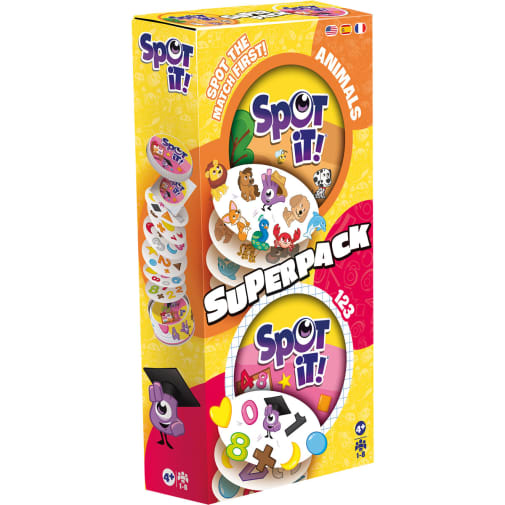 Spot it! Superpack Kids: 123 + Animals Jr. Games
