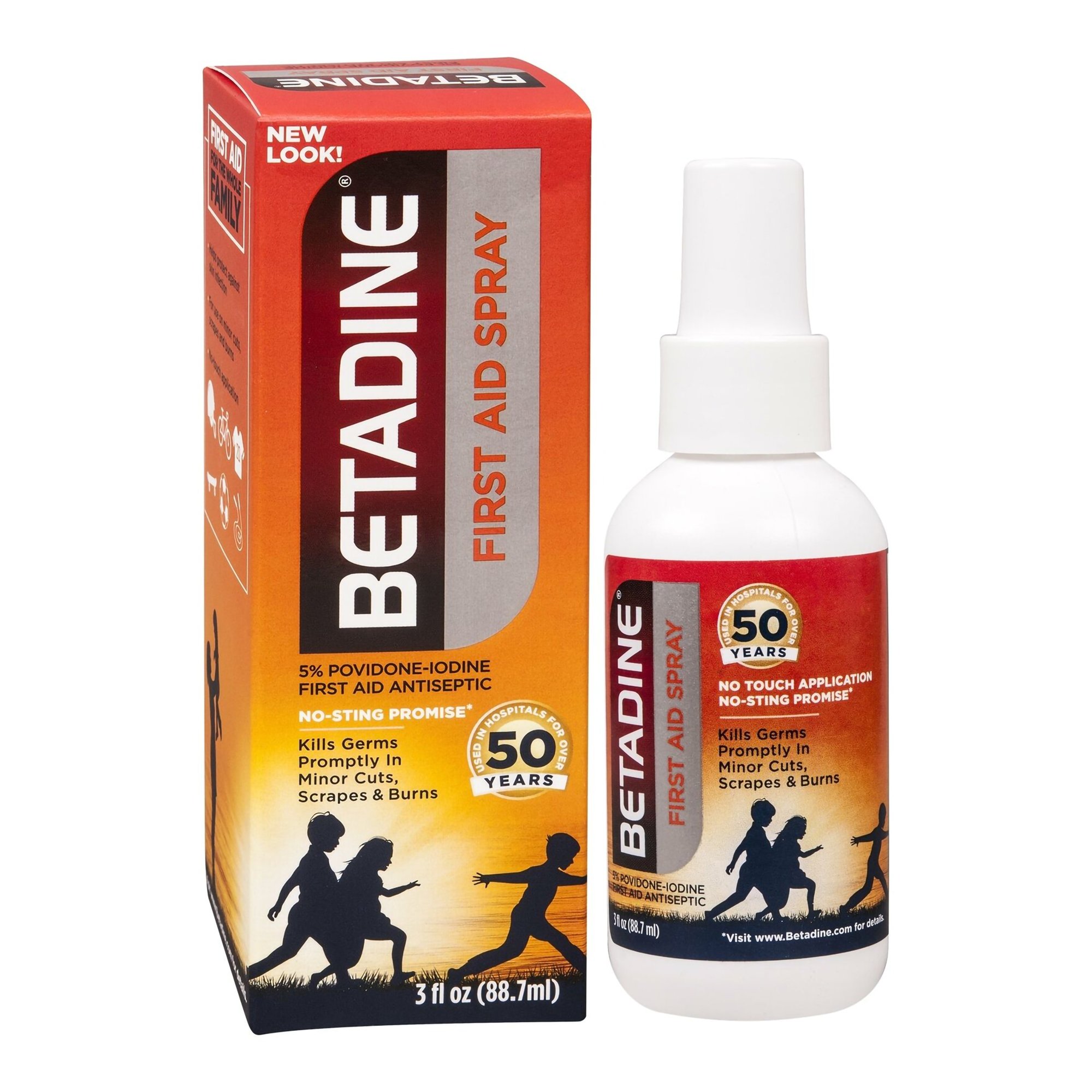 Betadine Povidone-Iodine Antiseptic, 88.7 mL spray bottle MK 1052813