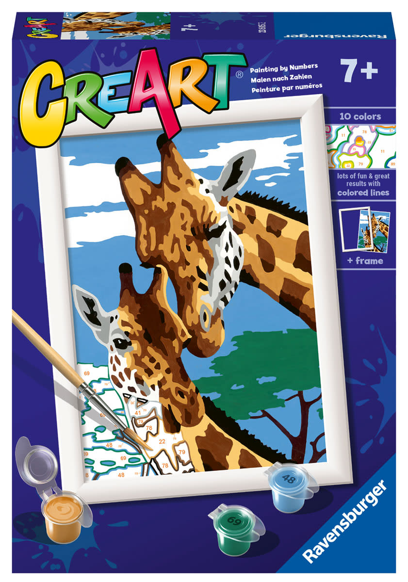 Ravensburger CreArt Paint by Number: Cute Giraffes (5x7)