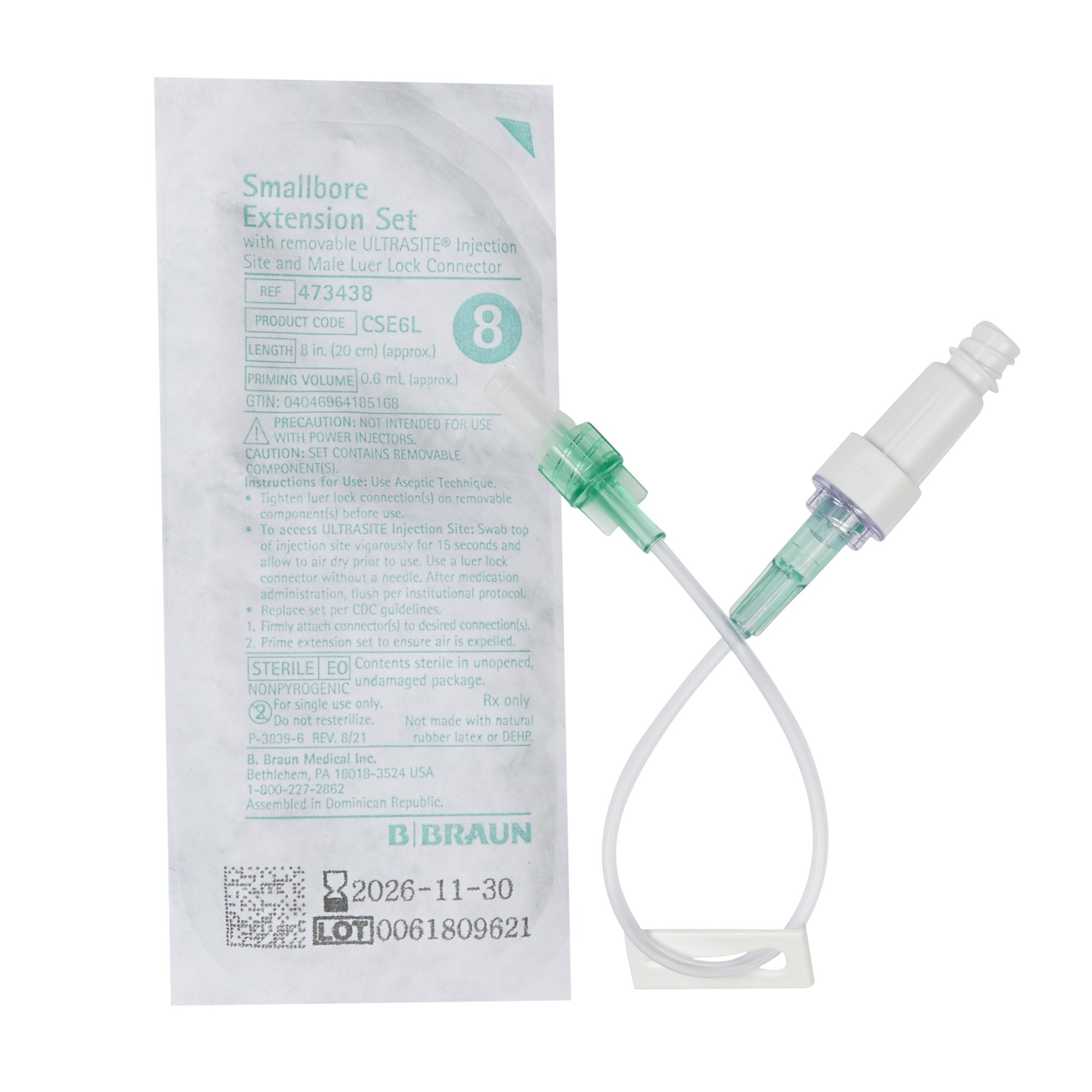 B. Braun Small Bore Extension Set, 8 Inch MK 349478