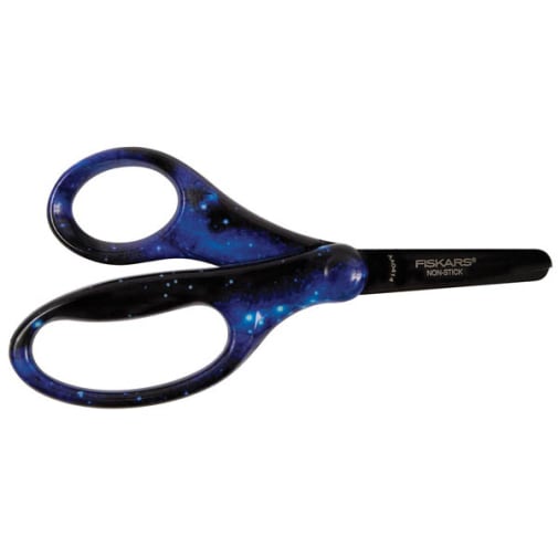Fiskars Designer Non-stick Kids Scissors Blunt-tip 5" Galaxy
